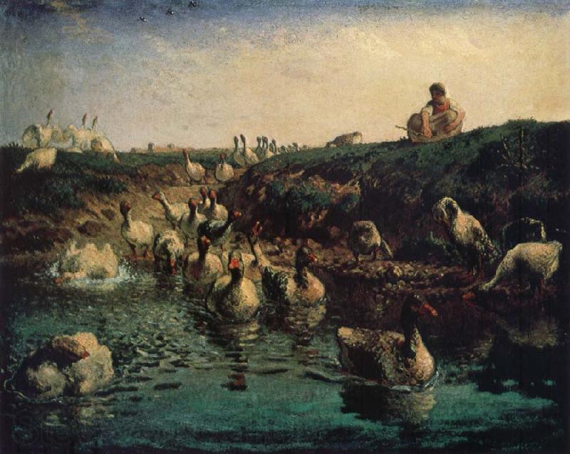 Jean Francois Millet Geese Spain oil painting art